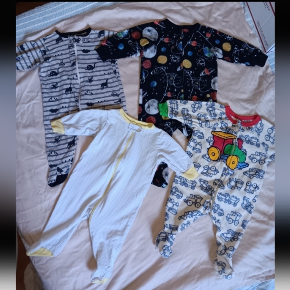 Baby Boy Pajama Onesies 0-3M